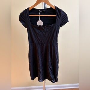 Black Short Sleeve Dress